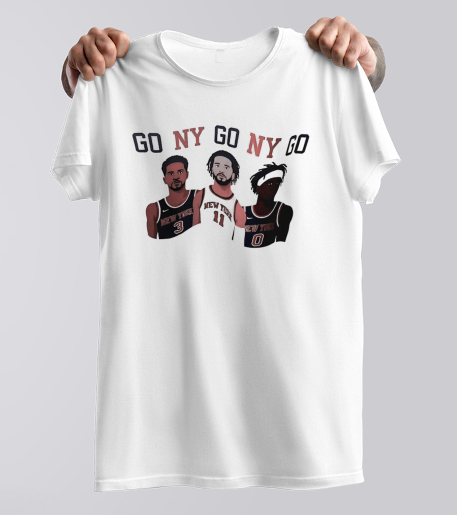 New York Knicks Go NY Go NY Go Basketball Fan Gear T-Shirt