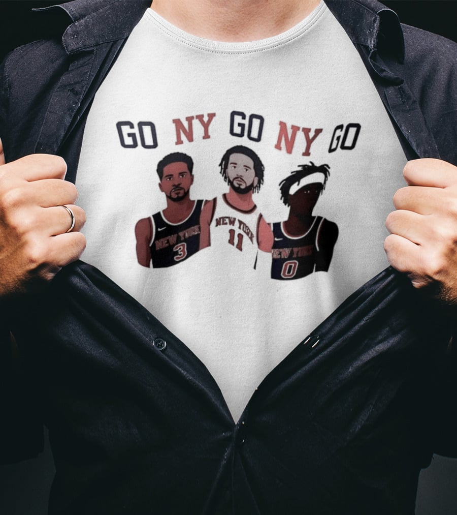 New York Knicks Go NY Go NY Go Basketball Fan Gear T-Shirt