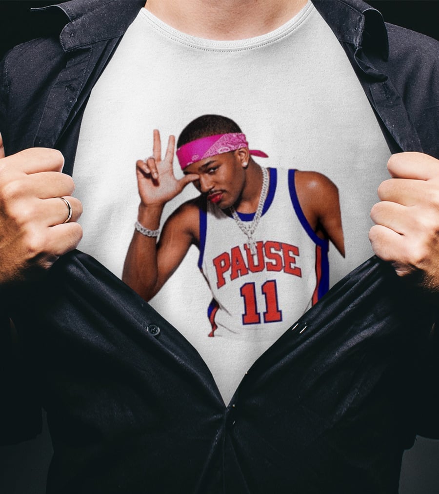 Pause Brunson 11 New York Knicks Basketball Icon Nodoka T-Shirt