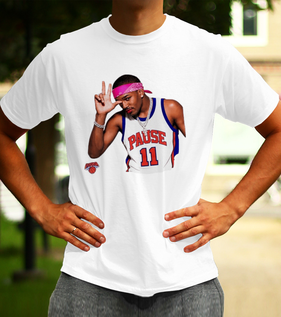Pause Brunson 11 New York Knicks Basketball Icon Nodoka T-Shirt