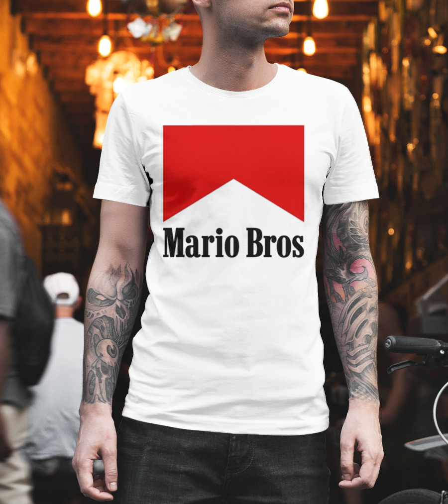 Mario Bros Red Banner T-Shirt