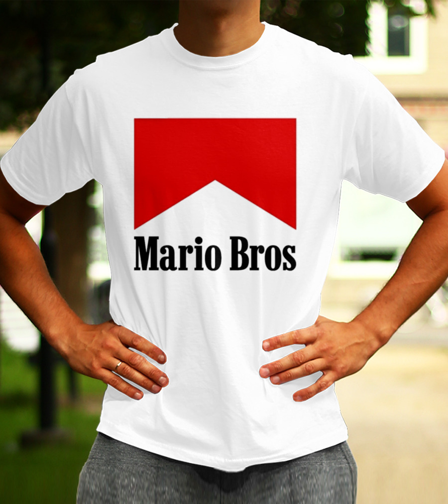Mario Bros Red Banner T-Shirt