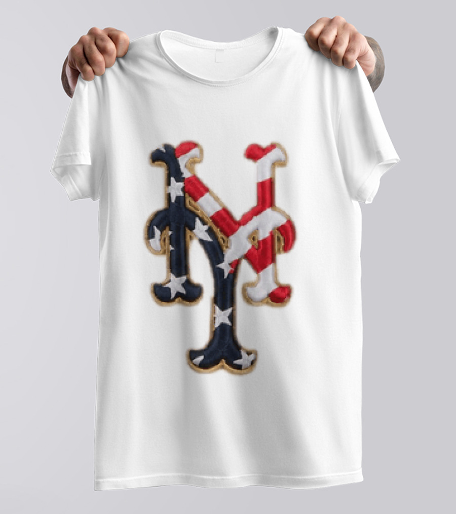 Mets American Flag Stars And Stripes Fourth Of July T-Shirt