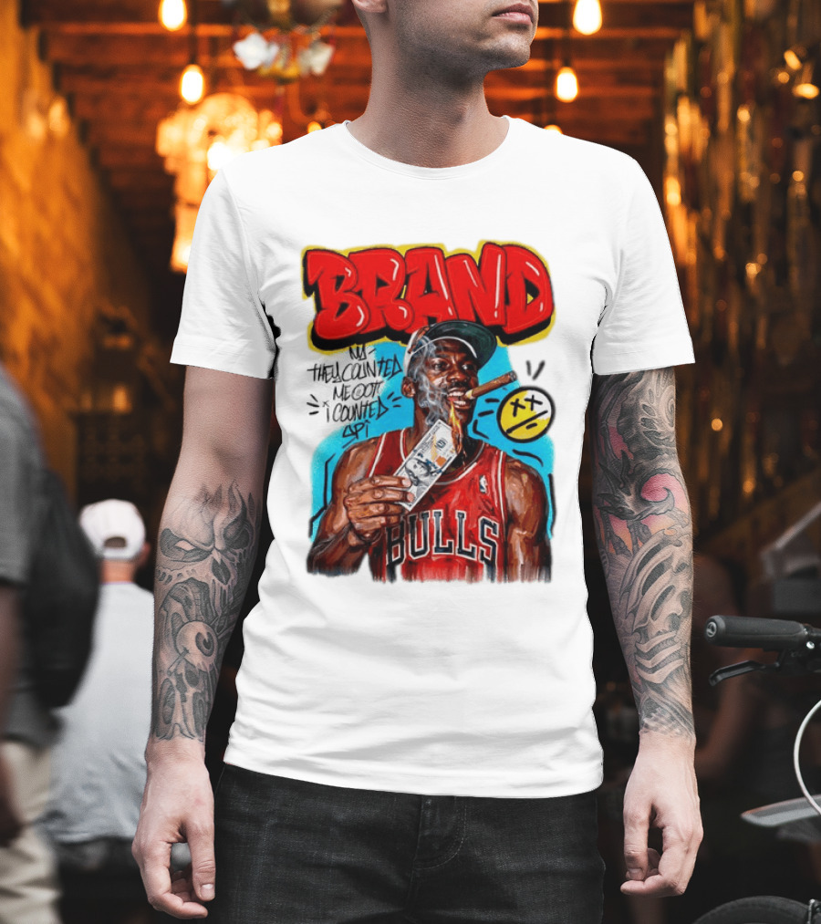 BRAND Michael Jordan Chicago Bulls NBA They Counted Me Out I Counted Spit T-Shirt