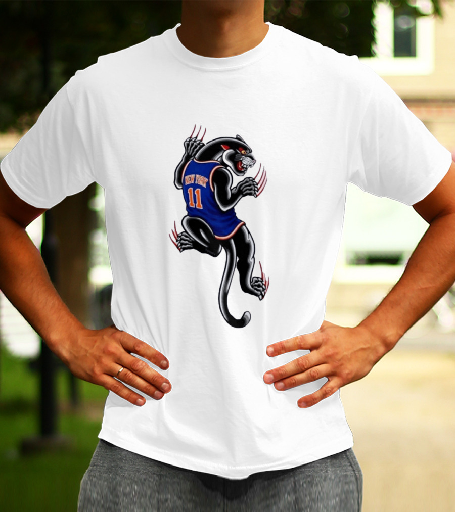 New York 11 Panther Clawing Back Sports Jersey T-Shirt