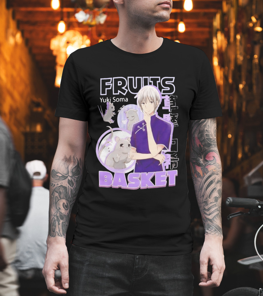 Fruits Basket Yuki Soma Kanji Mouse Transformation T-Shirt
