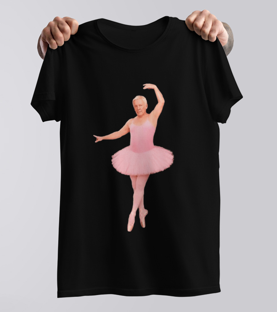 Geddy Lee Wearing Pink Ballerina Alex Lifeson Costume Iconic Image T-Shirt