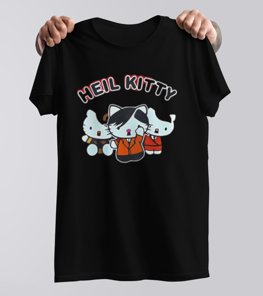 Heil Kitty Hitler Characters T-Shirt