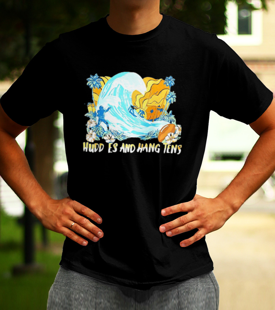 Miami Dolphins Tommy Bahama Huddle And Hang Tens Tropical Surf Football Experience T-Shirt