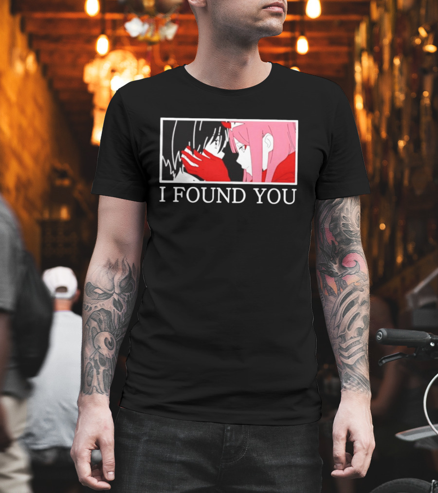 Hiro Zero Two Darling In The Franxx I Found You Anime Manga Pair Scene T-Shirt