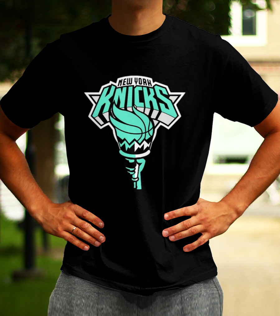 New York Liberty New York Knicks Basketball Mashup T-Shirt