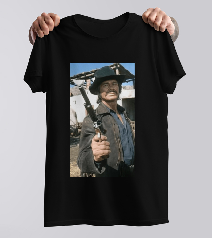 Remembering Charles Bronson 1921 2003 Classic Western Cowboy Hero T-Shirt