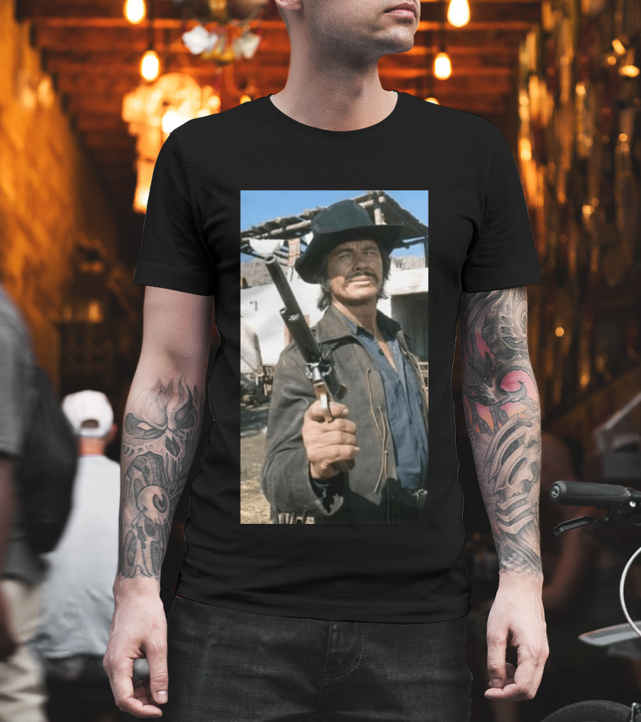 Remembering Charles Bronson 1921 2003 Classic Western Cowboy Hero T-Shirt
