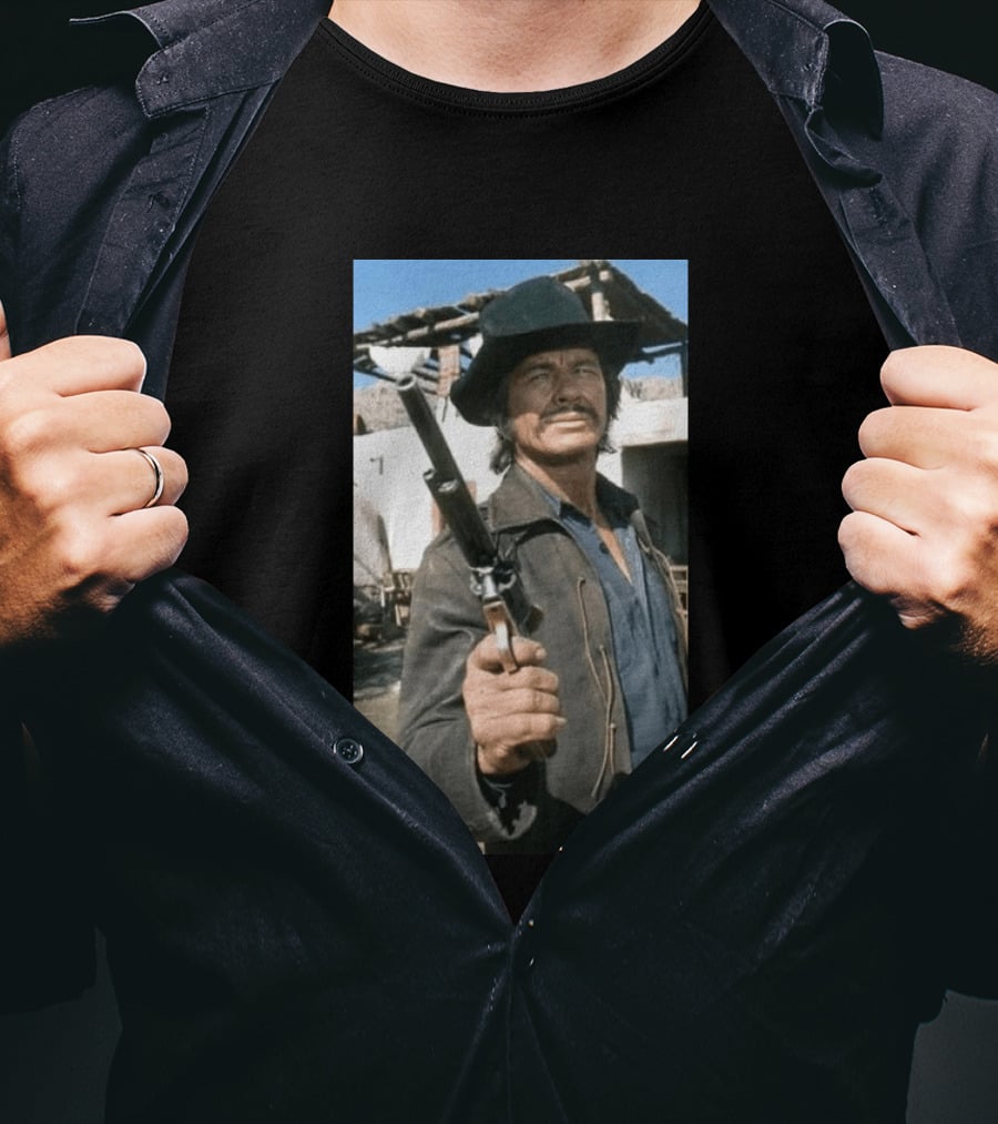 Remembering Charles Bronson 1921 2003 Classic Western Cowboy Hero T-Shirt