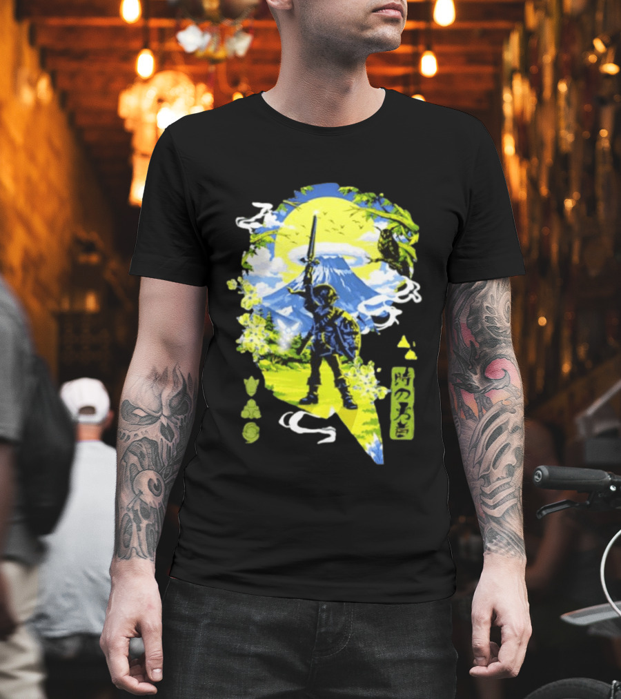 The Legend Of Zelda Link Hero Of Time Toki No Yusha Iconic Anime Style Adventure T-Shirt