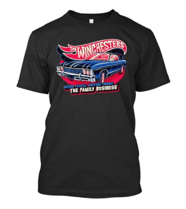 The WINGHESTERS Saving People Hunting Things The Family Business Supernatural Car T-Shirt