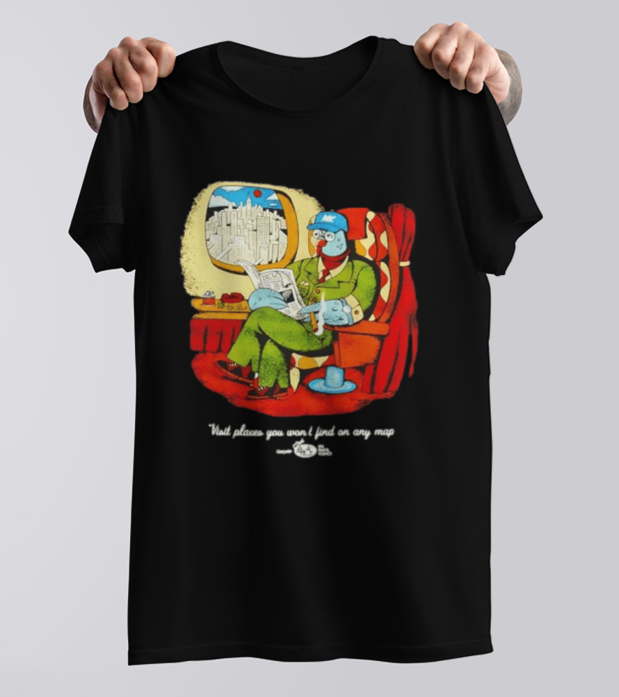 The Travel Agency Mile High Flyer Bird NY Visit Places You Won't Find On Any Map T-Shirt