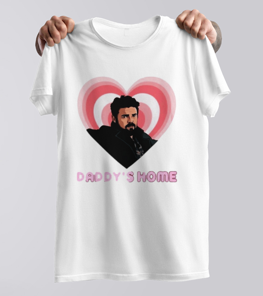 Daddy's Home The Boys Billy Butcher Heart T-Shirt