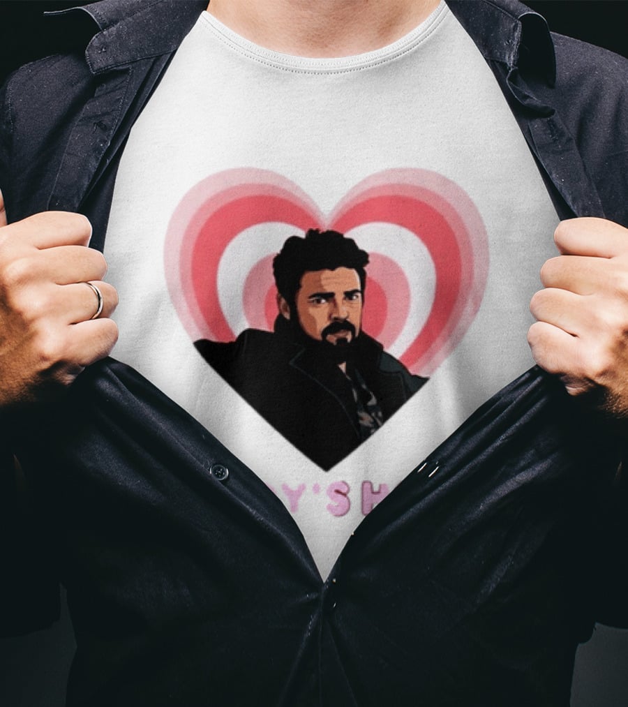 Daddy's Home The Boys Billy Butcher Heart T-Shirt