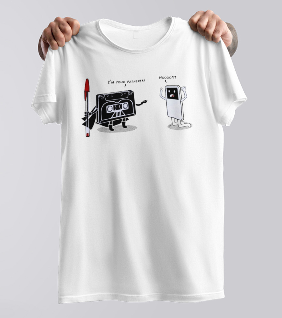 Cassette Tape Vader I'm Your Father IPod Noooo Pop Culture T-Shirt