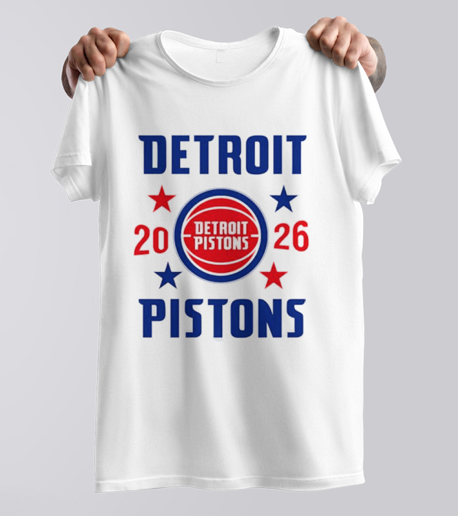 Detroit Pistons 2026 NBA Stars Team T-Shirt
