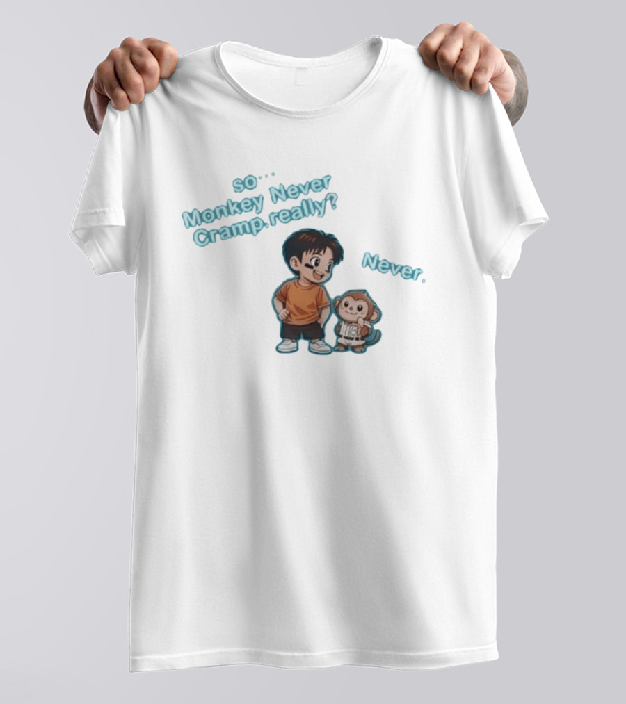 So Monkey Never Cramp Really Munenori Kawasaki Never T-Shirt