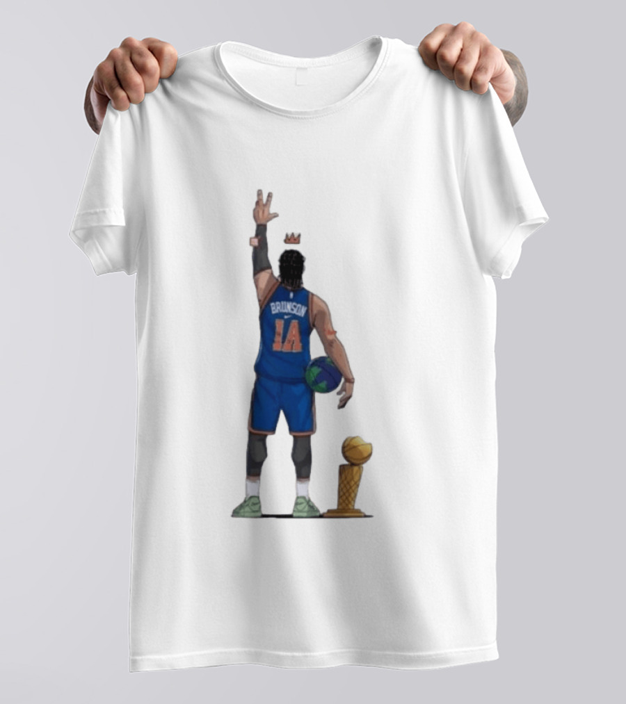 Jalen Brunson 1a Ayooo Becky Trophy 2026 NBA Basketball Knicks Sports T-Shirt