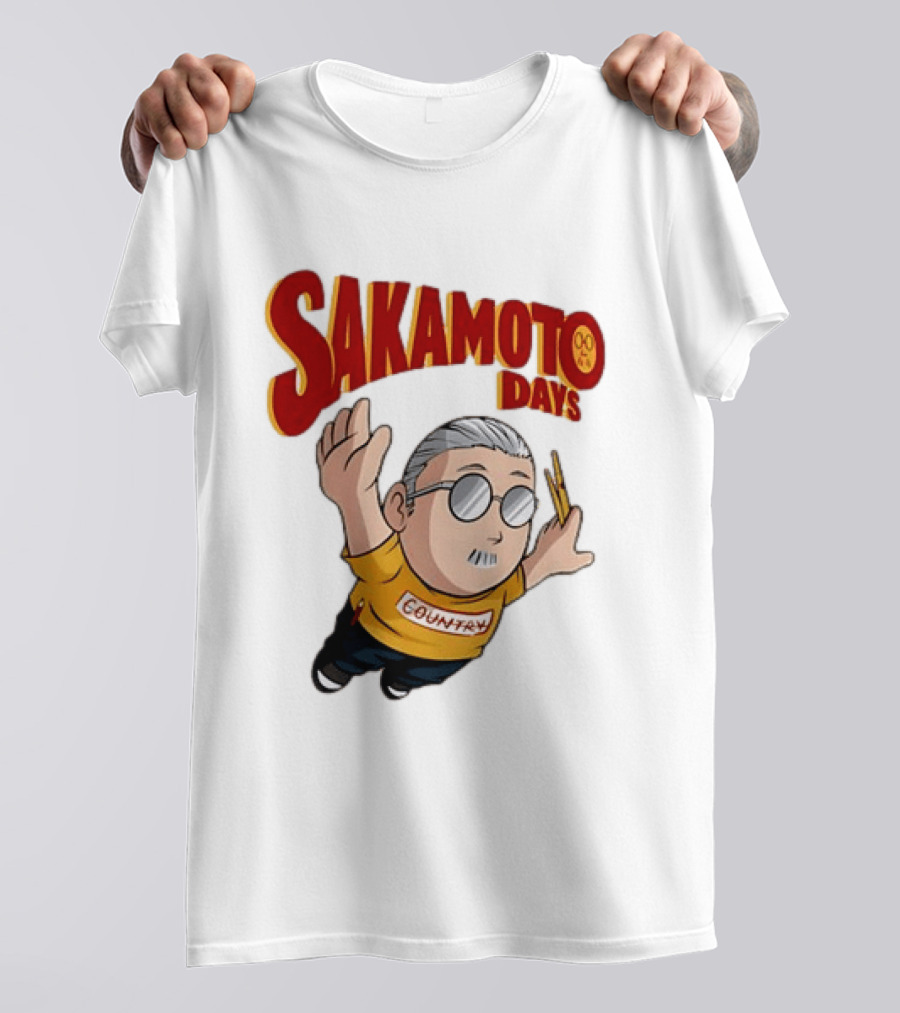 Sakamoto Days Country Super Mario Taro Sakamoto Floating T-Shirt