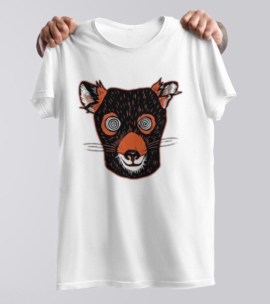 Tasmanian Devil Hypnotized Spiral Eyes Wildlife T-Shirt