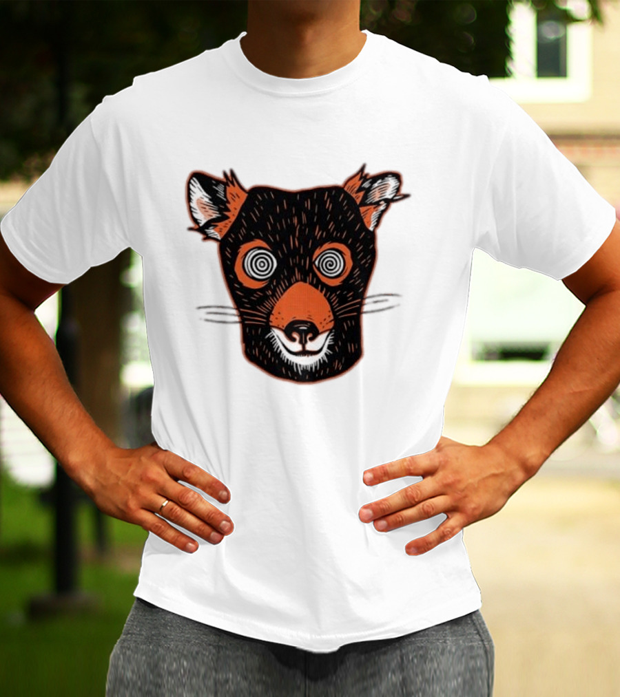 Tasmanian Devil Hypnotized Spiral Eyes Wildlife T-Shirt