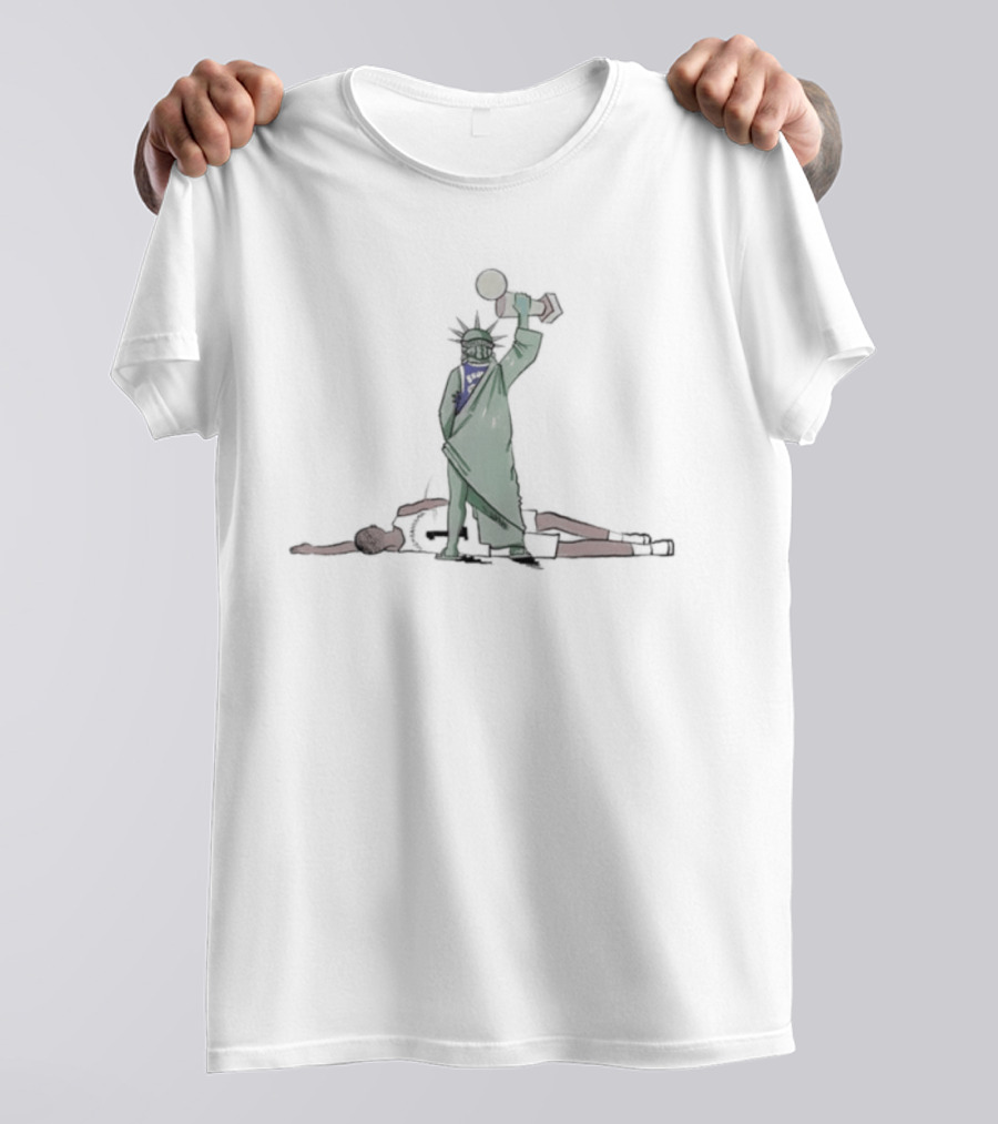 Knicks Jalen Brunson Liberty Trophy Wemby T-Shirt