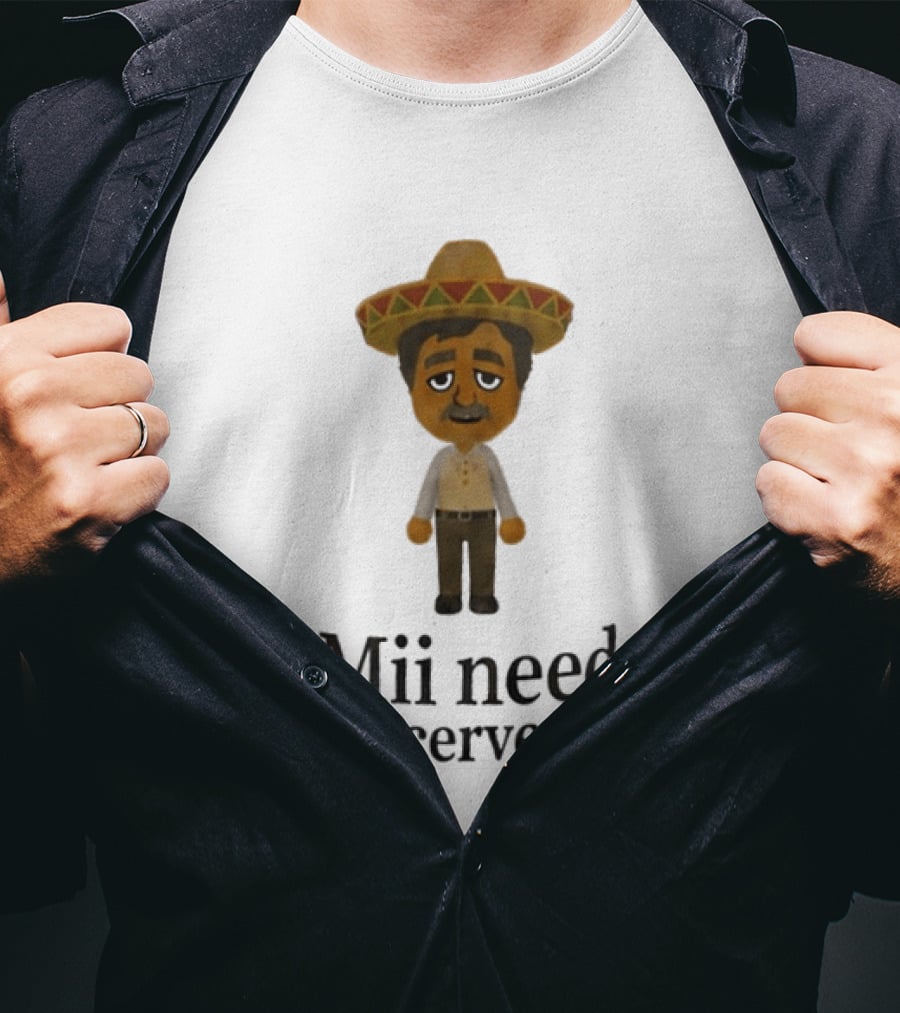Sombrero Mii Need A Cerveza Mexican Fiesta T-Shirt