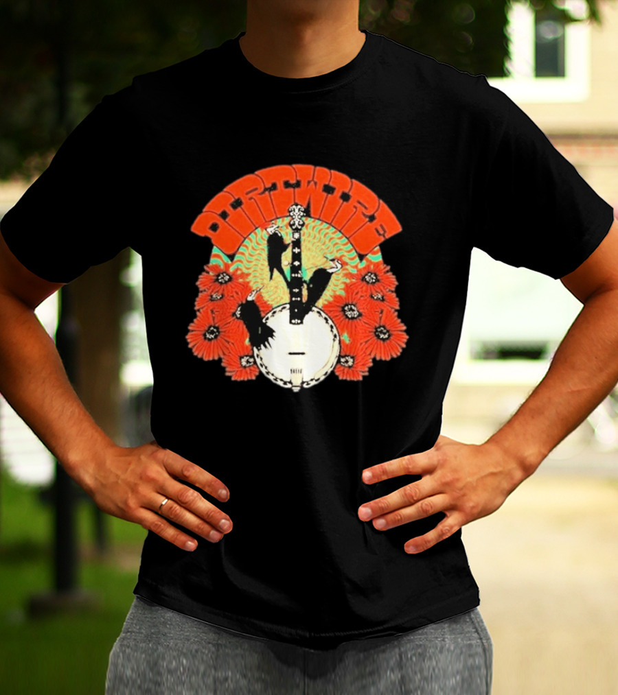 Dirtwire June 2026 Red Rocks Banjo And Crow Floral T-Shirt