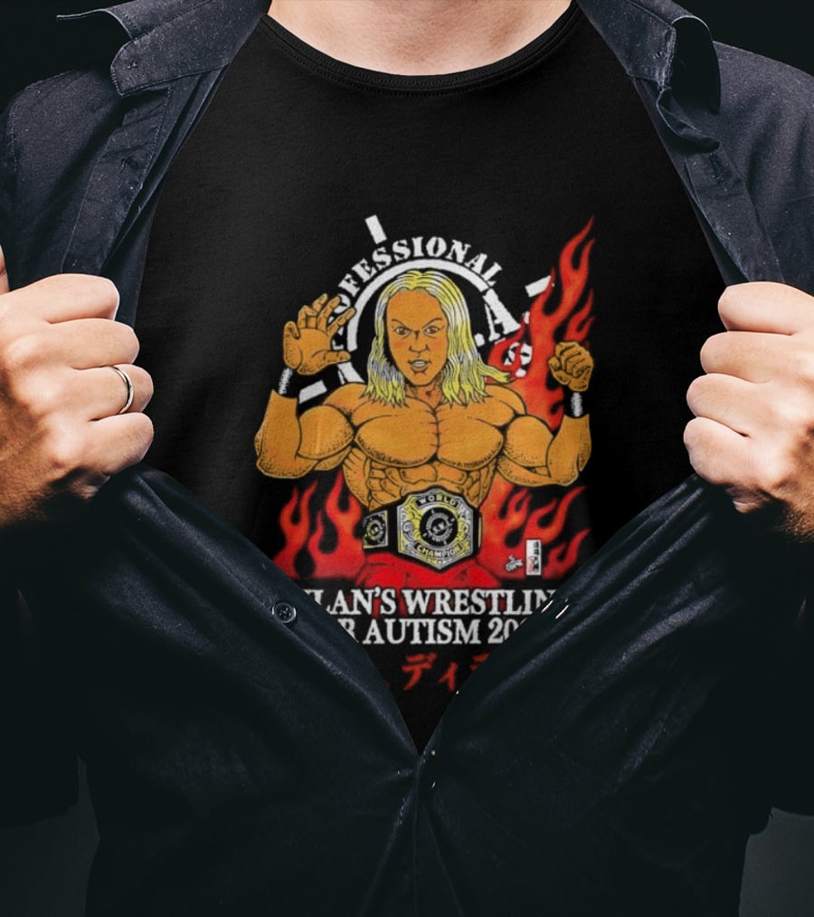 Professional Dylan's Wrestling For Autism 2026 T-Shirt