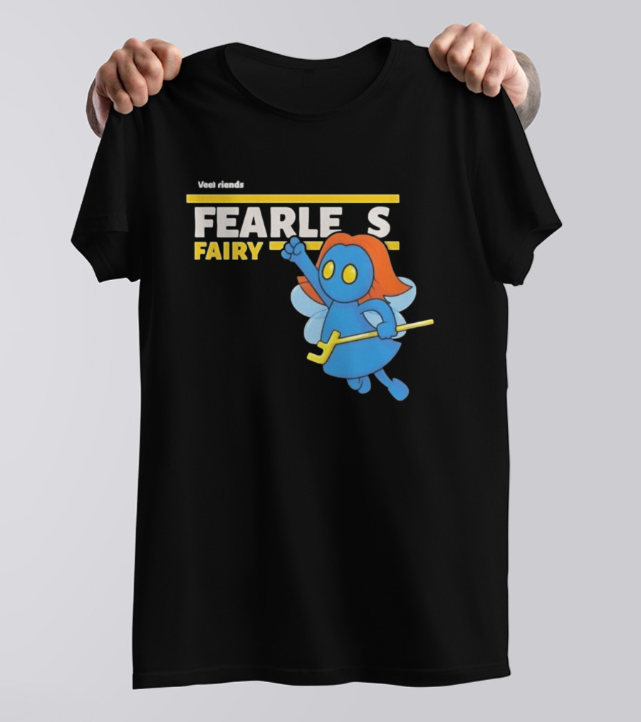 VeeFriends Fearless Fairy Bold Blue Character With Orange Hair T-Shirt