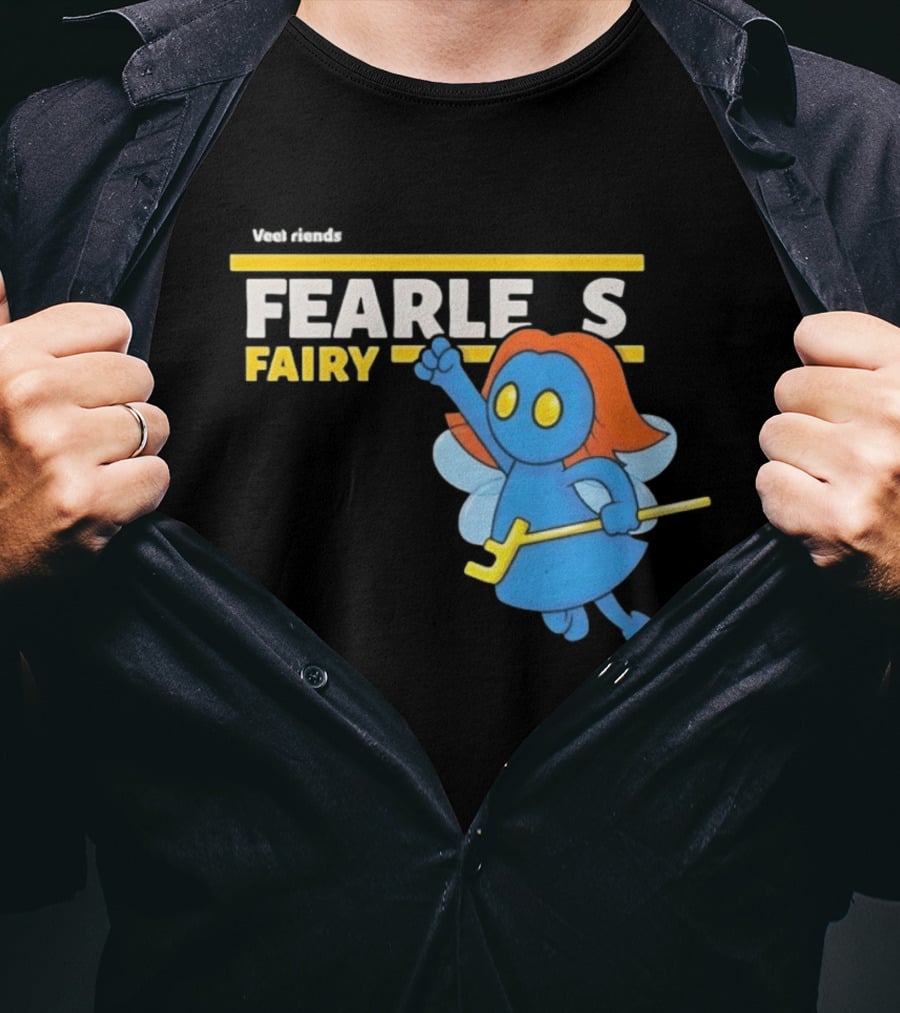 VeeFriends Fearless Fairy Bold Blue Character With Orange Hair T-Shirt