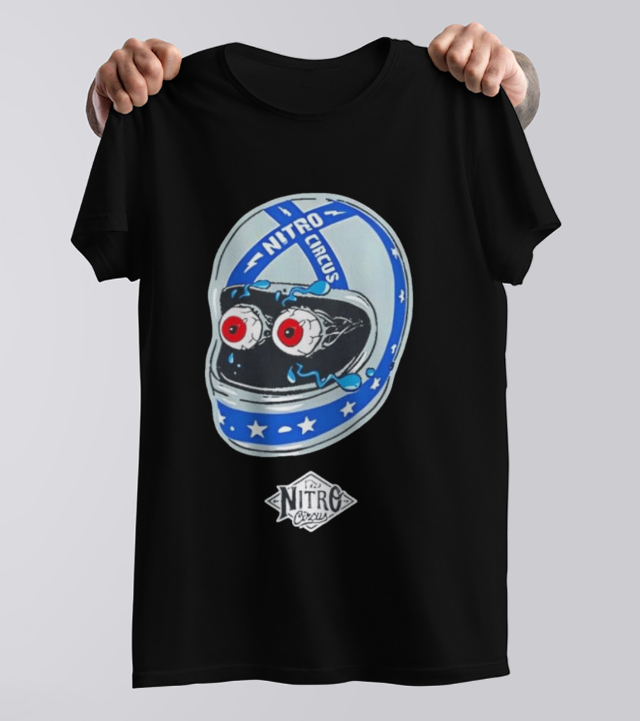 Nitro Circus Helmet Staring Eyeballs T-Shirt