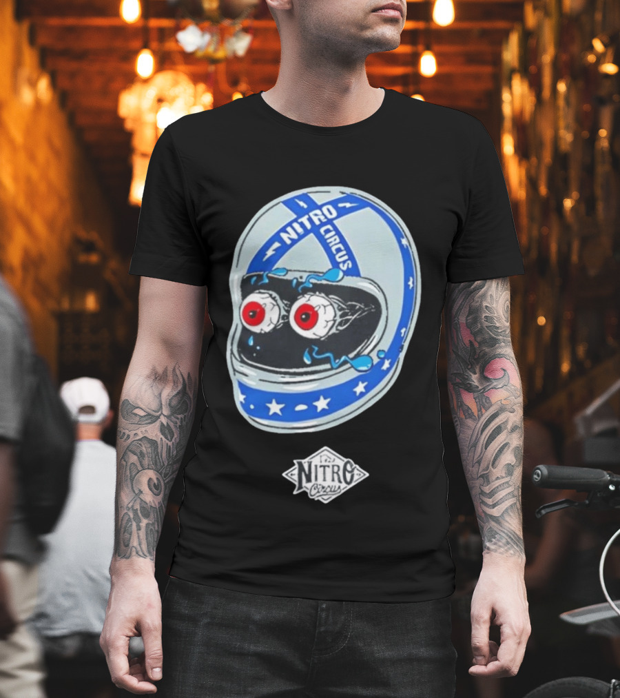 Nitro Circus Helmet Staring Eyeballs T-Shirt
