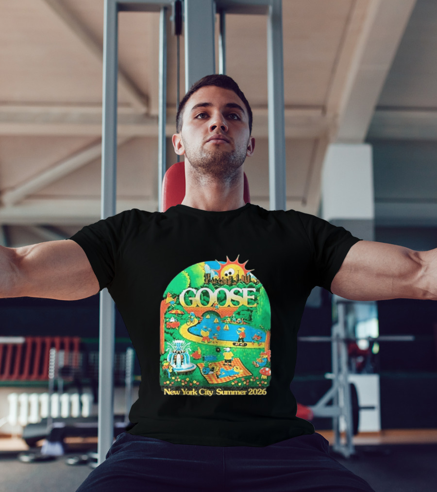 Goose New York City Central Park Summer 2026 Fun Scene T-Shirt