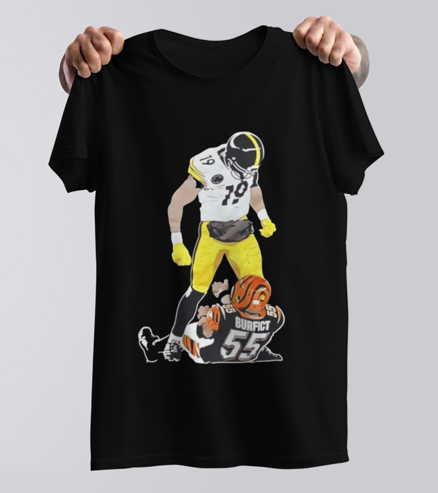 Pittsburgh Steelers JuJu Smith Schuster Over Vontaze Burfict NFL Highlight T-Shirt