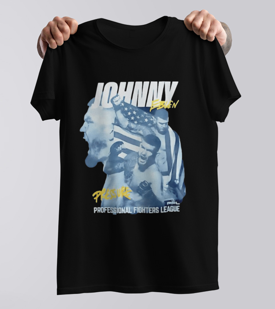 Johnny Eblen Pressure Professional Fighters League PFL American Flag T-Shirt