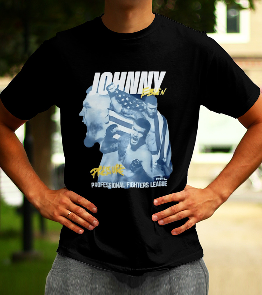Johnny Eblen Pressure Professional Fighters League PFL American Flag T-Shirt
