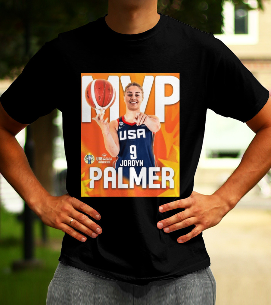 USA Basketball Jordyn Palmer MVP FIBA U18 Women's AmeriCup 2026 T-Shirt