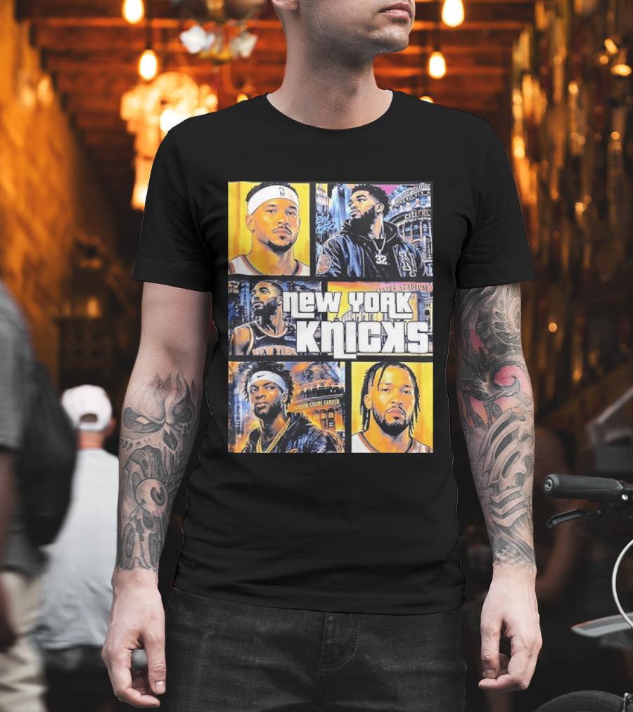 Josh Hart Karl Anthony Towns Mikal Bridges Julius Randle Jalen Brunson New York Knicks Yankee Stadium Madison Square Garden T-Shirt