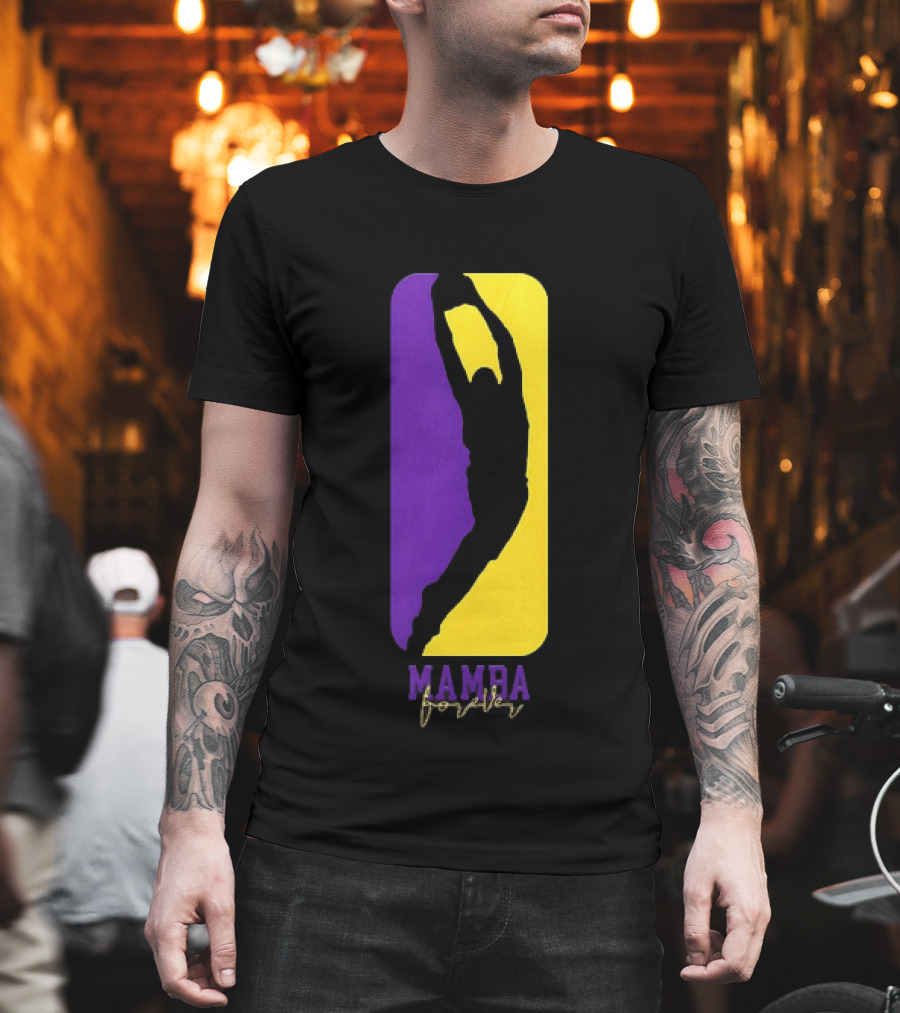 Kobe Bryant Los Angeles Lakers Mamba Forever Purple Gold T-Shirt