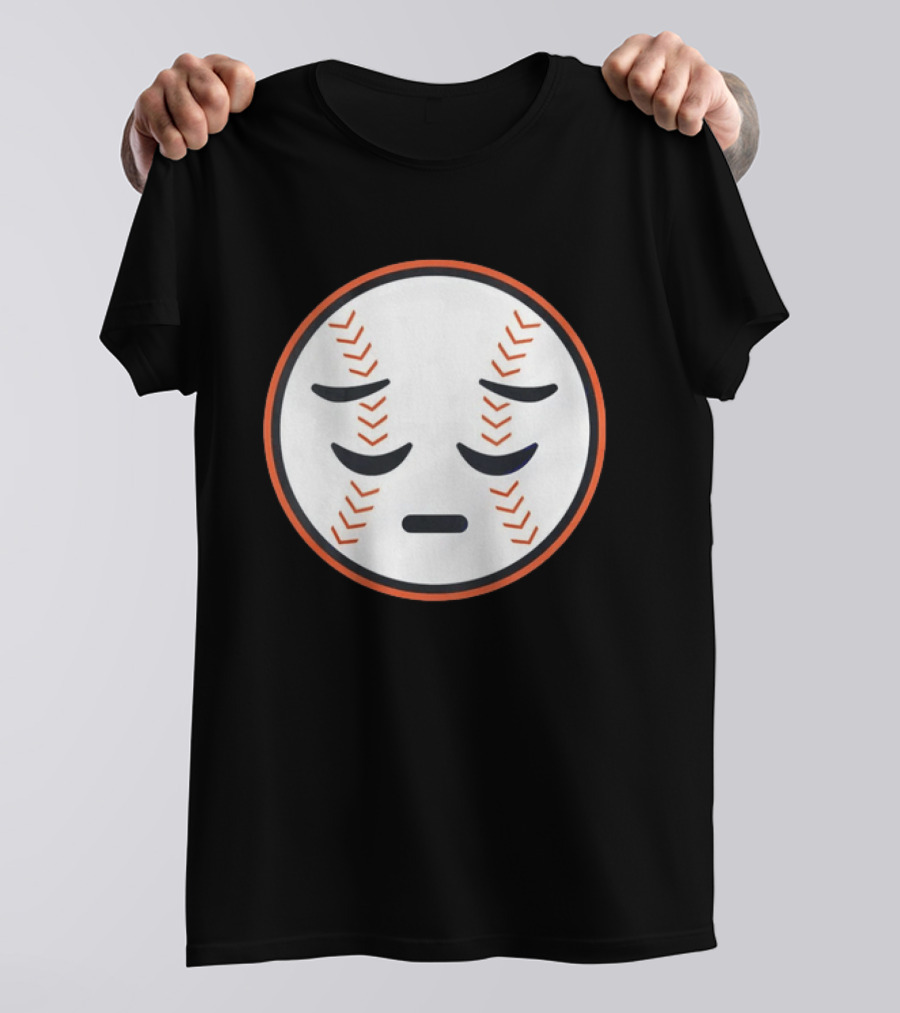 Sad Face New York Mets Baseball Expression T-Shirt