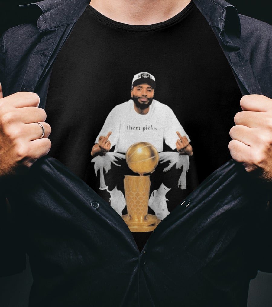 Mikal Bridges Larry O'Brien 2026 Them Picks T-Shirt