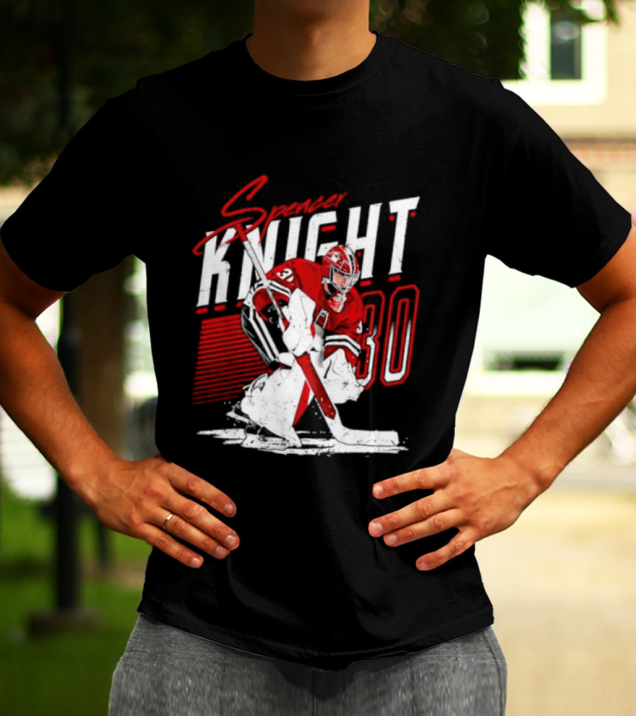 Florida Panthers Spencer Knight Number 30 NHL Stripes T-Shirt