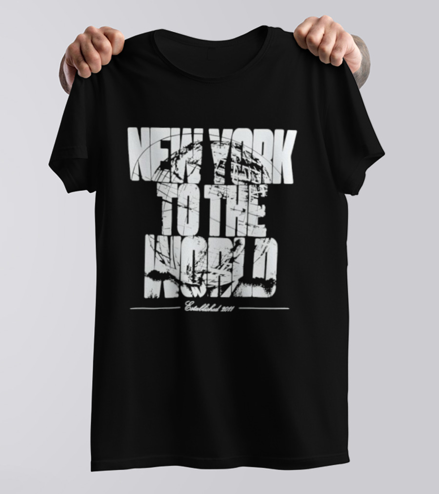 New York To The World Established 2011 Retro Style Vintage Look T-Shirt