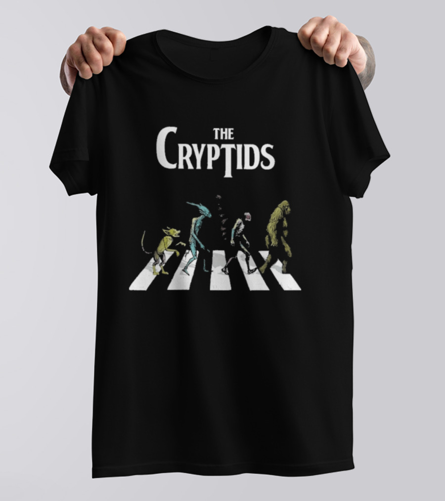 The Cryptids Abbey Road 2026 Paranormal Creature Band Crossing T-Shirt